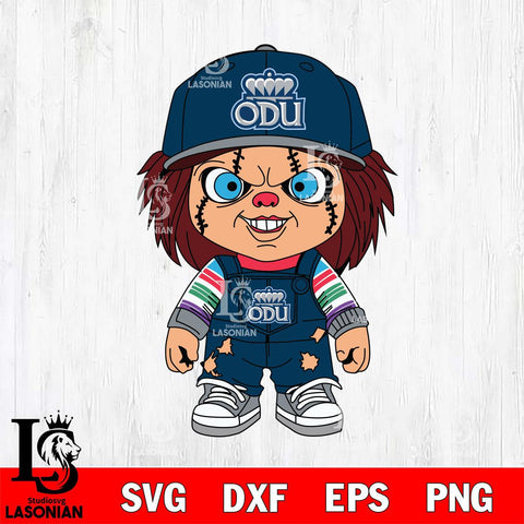 Old Dominion Monarchs Chucky Football Horror Halloween Svg Eps Dxf Png File, NCAA svg, Digital Download, Instant Download