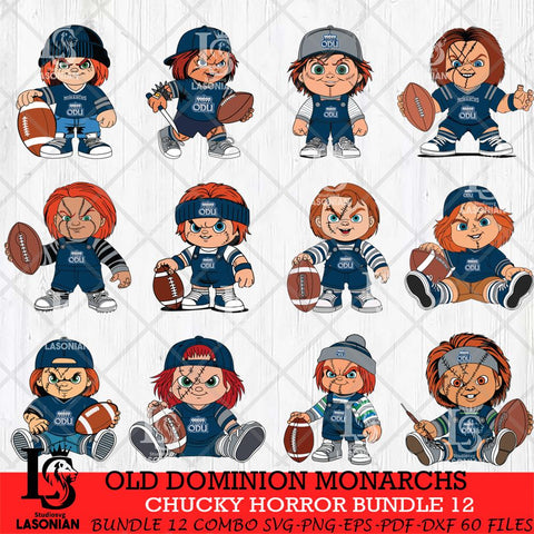 Old Dominion Monarchs Chucky Horror Bundle 12 SVG Eps Dxf Png File, Bundle NCAA svg, Digital Download, Instant Download