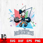 Old Dominion Monarchs Cute Daisy Duck Cheerleader SVG DXF EPS PNG FILE, NCAA File Cut,Digital Download,Instant Download