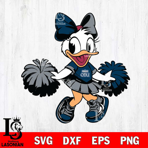 Old Dominion Monarchs Daisy Duck Cheerleader Svg Eps Dxf Png File, NCAA svg, Digital Download, Instant Download
