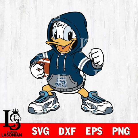 Old Dominion Monarchs Donald Duck Disney Christmas File Cut, NCAA SVG DXF EPS PNG FILE, Digital Download , Criucut , Silhouette
