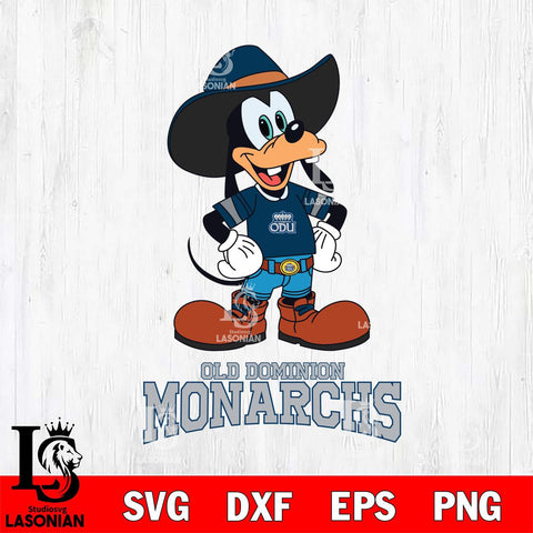 Old Dominion Monarchs Goofy Cowboy Sport SVG DXF EPS PNG FILE,NCAA svg ,Football Digital Download,Instant Download, Silhouette