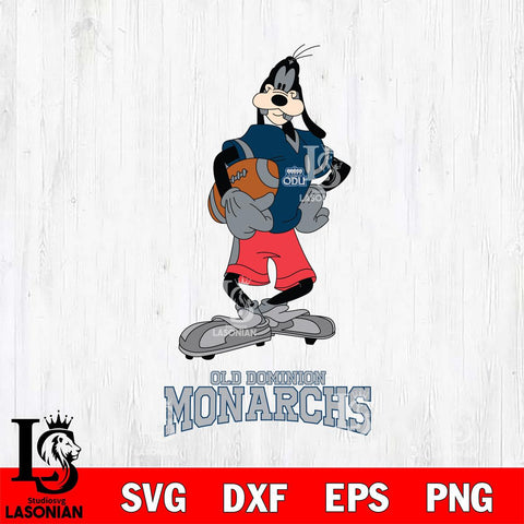 Old Dominion Monarchs Goofy Player SVG DXF EPS PNG FILE,NCAA svg ,Football Digital Download,Instant Download, Silhouette