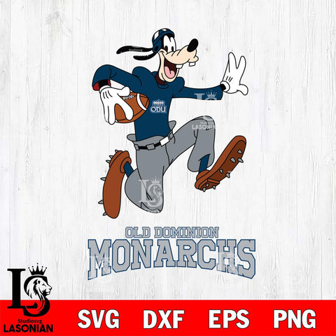 Old Dominion Monarchs Goofy rugby Sport SVG DXF EPS PNG FILE,NCAA svg ,Football Digital Download,Instant Download, Silhouette