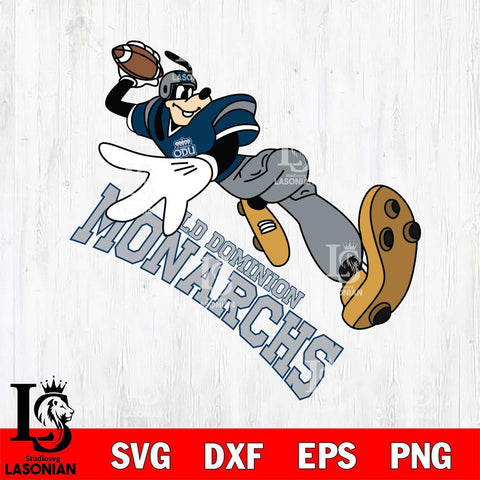 Old Dominion Monarchs Goofy rugby player SVG DXF EPS PNG FILE,NCAA svg ,Football Digital Download,Instant Download, Silhouette