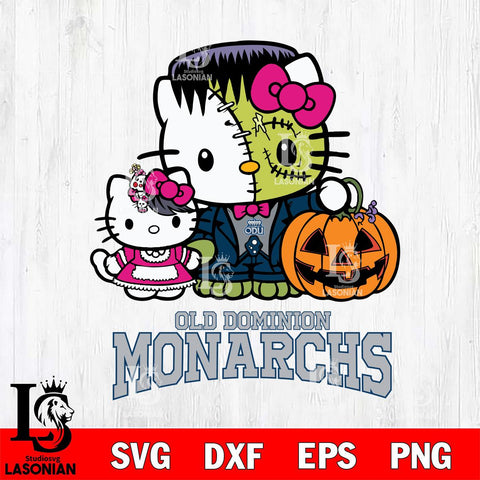Old Dominion Monarchs Hello Kitty Horror 10 Svg Eps Dxf Png File, Digital Download