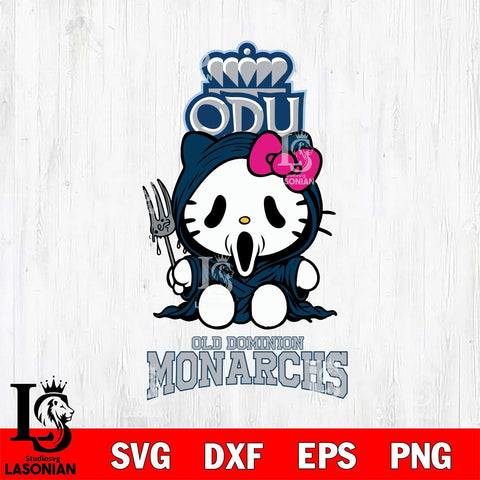 Old Dominion Monarchs Hello Kitty Horror 4 Svg Eps Dxf Png File, Digital Download