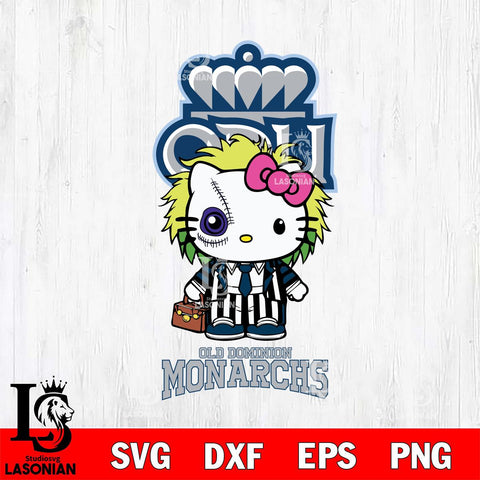 Old Dominion Monarchs Hello Kitty Horror 8 Svg Eps Dxf Png File, Digital Download