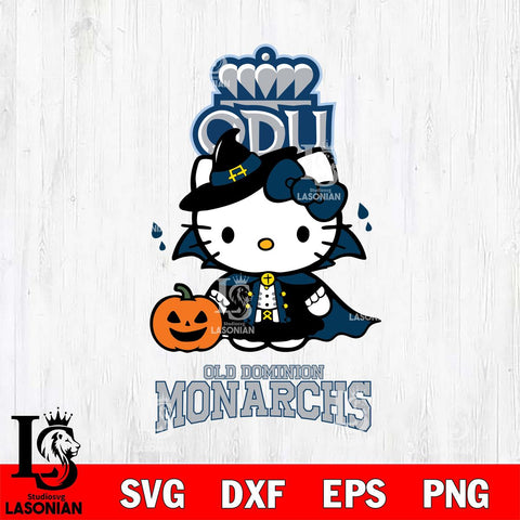 Old Dominion Monarchs Hello Kitty Horror 9 Svg Eps Dxf Png File, Digital Download