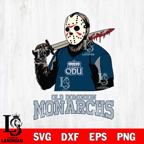 Old Dominion Monarchs Jason Voorhees 11 Svg Eps Dxf Png File, Digital Download