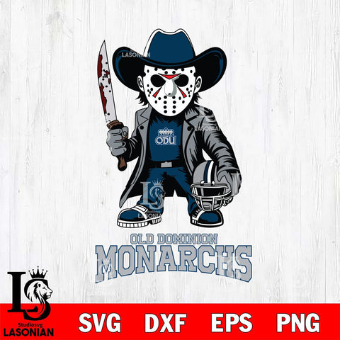 Old Dominion Monarchs Jason Voorhees 3 Svg Eps Dxf Png File, Digital Download
