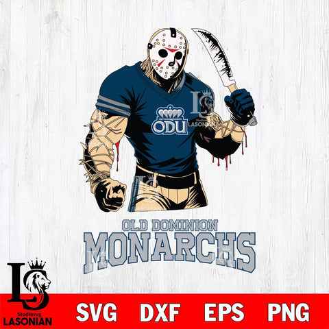 Old Dominion Monarchs Jason Voorhees Svg Eps Dxf Png File, Digital Download