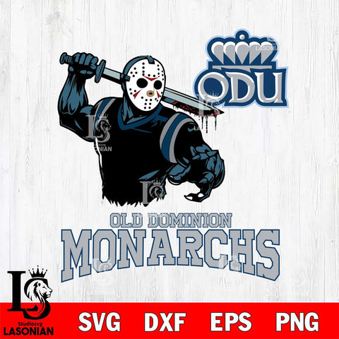 Old Dominion Monarchs Jason Voorhees 5 Svg Eps Dxf Png File, Digital Download