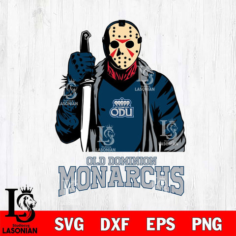 Old Dominion Monarchs Jason Voorhees 6 Svg Eps Dxf Png File, Digital Download