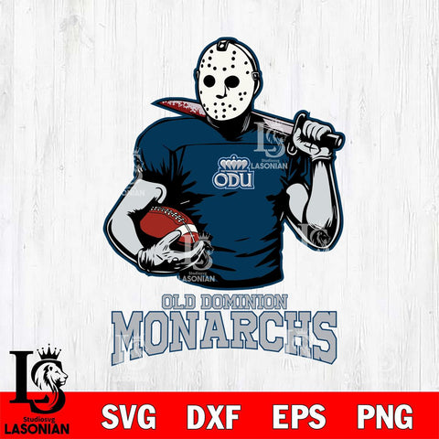 Old Dominion Monarchs Jason Voorhees 9 Svg Eps Dxf Png File, Digital Download