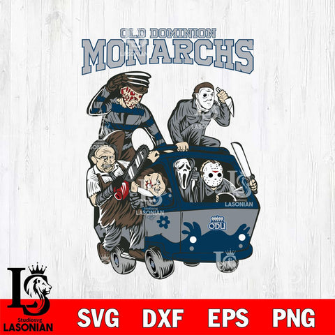 Old Dominion Monarchs Jason Voorhees Horror 10 Svg Eps Dxf Png File, NCAA svg, Digital Download, Instant Download