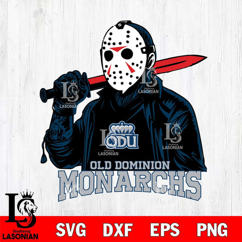 Old Dominion Monarchs Jason Voorhees Horror 12 Svg Eps Dxf Png File, NCAA svg, Digital Download, Instant Download