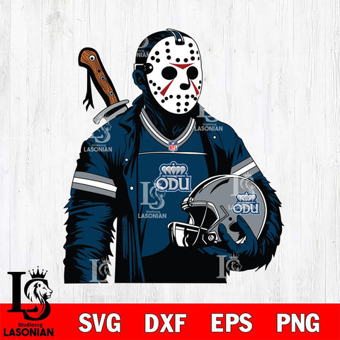 Old Dominion Monarchs Jason Voorhees Horror 2 Svg Eps Dxf Png File, NCAA svg, Digital Download, Instant Download