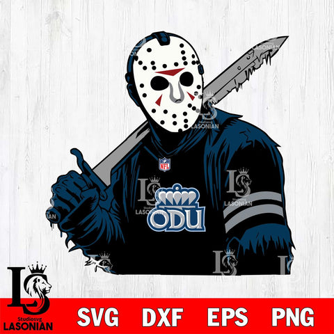 Old Dominion Monarchs Jason Voorhees Horror 7 Svg Eps Dxf Png File, NCAA svg, Digital Download, Instant Download