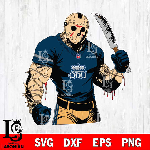Old Dominion Monarchs Jason Voorhees Horror 8 Svg Eps Dxf Png File, NCAA svg, Digital Download, Instant Download