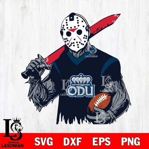 Old Dominion Monarchs Jason Voorhees Horror Halloween 2 Svg Eps Dxf Png File, NCAA svg, Digital Download, Instant Download