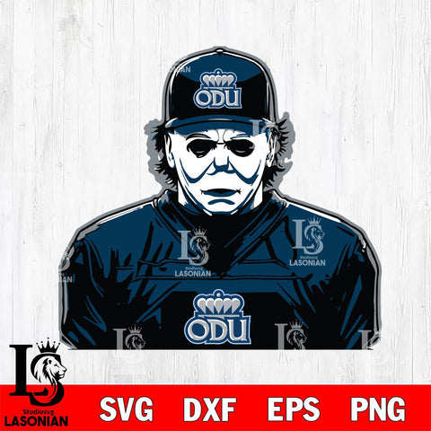 Old Dominion Monarchs Michael Myers Horror Halloween Svg Eps Dxf Png File, NCAA svg, Digital Download, Instant Download