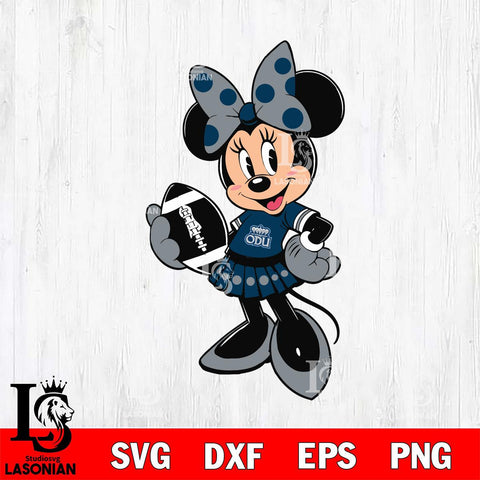 Old Dominion Monarchs Minnie Mouse Svg Eps Dxf Png File, NCAA svg, Digital Download, Instant Download