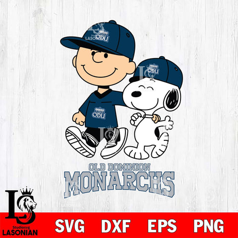 Old Dominion Monarchs Peanuts Snoopy Friends SVG DXF EPS PNG FILE,Snoopy File Cut, NCAA Digital Download,Instant Download,Christmas Silhouette