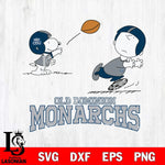 Old Dominion Monarchs Peanuts play football SVG DXF EPS PNG FILE,Snoopy File Cut, NCAA Digital Download,Instant Download,Christmas Silhouette