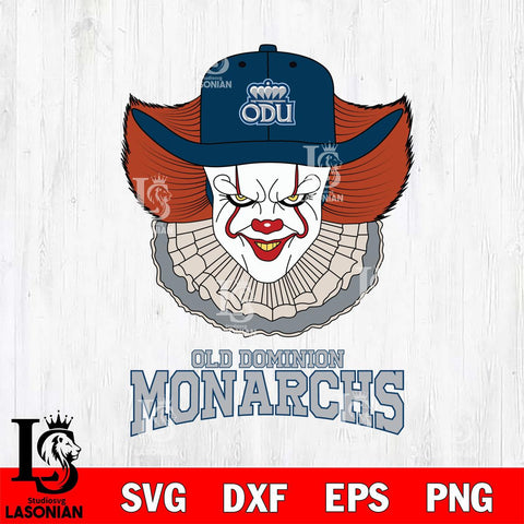 Old Dominion Monarchs Pennywise Horror Sport 12 Svg Eps Dxf Png File, Digital Download