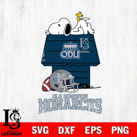 Old Dominion Monarchs Snoopy Chill Football SVG DXF EPS PNG FILE,Snoopy File Cut, NCAA Digital Download,Instant Download,Christmas Silhouette