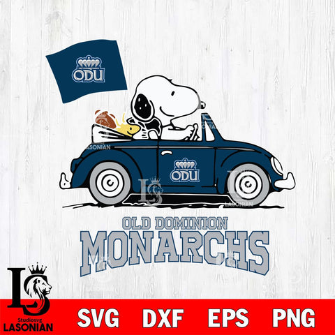 Old Dominion Monarchs Snoopy Sport 5 Svg Eps Dxf Png File, Digital Download