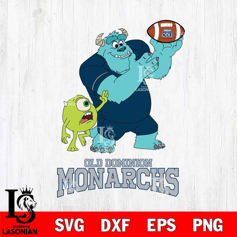Old Dominion Monarchs Sully & Mike Football Cricut,Christmas SVG DXF EPS PNG FILE, NCAA Digital Download,Instant Download, Silhouette