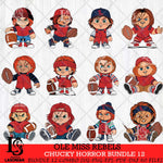 Ole Miss Rebels Chucky Horror Bundle 12 SVG Eps Dxf Png File, Bundle NCAA svg, Digital Download, Instant Download