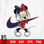 Ole Miss Rebels Cute Minnie Mouse Dancing Svg Eps Dxf Png File, NCAA svg, Digital Download, Instant Download