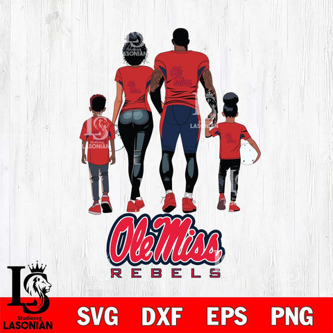 Ole Miss Rebels Family Love Rugby SVG DXF EPS PNG FILE,NCAA SVG, Father day Digital Download,Instant Download, Silhouette