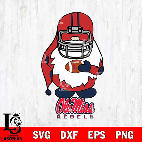 Ole Miss Rebels Gnomes Christmas Svg Eps Dxf Png File, Digital Download, Instant Download