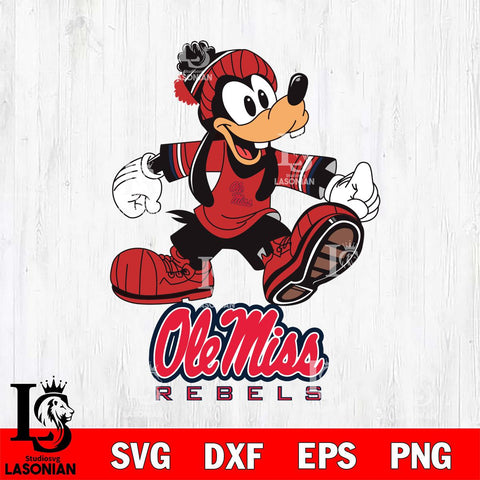 Ole Miss Rebels Goofy Cool Sport SVG DXF EPS PNG FILE,NCAA svg ,Football Digital Download,Instant Download, Silhouette