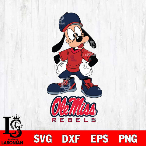 Ole Miss Rebels Goofy Sport SVG DXF EPS PNG FILE,NCAA svg ,Football Digital Download,Instant Download, Silhouette