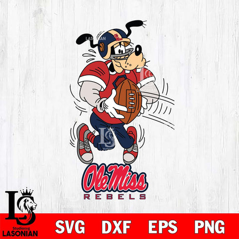 Ole Miss Rebels Goofy Sport Football SVG DXF EPS PNG FILE,NCAA svg ,Football Digital Download,Instant Download, Silhouette