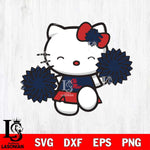 Ole Miss Rebels Hello Kitty Cheerleader Svg Eps Dxf Png File, Digital Download, Instant Download