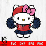 Ole Miss Rebels Hello Kitty Cheerleader 5 Svg Eps Dxf Png File, Digital Download, Instant Download