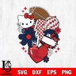 Ole Miss Rebels Hello Kitty NCAA 2 Svg Eps Dxf Png File, Digital Download, Instant Download