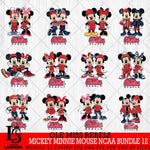 Ole Miss Rebels Mickey Minnie Mouse NCAA Bundle 12 Svg Eps Dxf Png File, Bundle NCAA svg , File Cut , Digital Download , Instant Download, Cut Svg Files