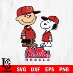 Ole Miss Rebels Peanuts Snoopy Football SVG DXF EPS PNG FILE,Snoopy File Cut, NCAA Digital Download,Instant Download,Christmas Silhouette
