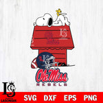 Ole Miss Rebels Snoopy Chill Football SVG DXF EPS PNG FILE,Snoopy File Cut, NCAA Digital Download,Instant Download,Christmas Silhouette