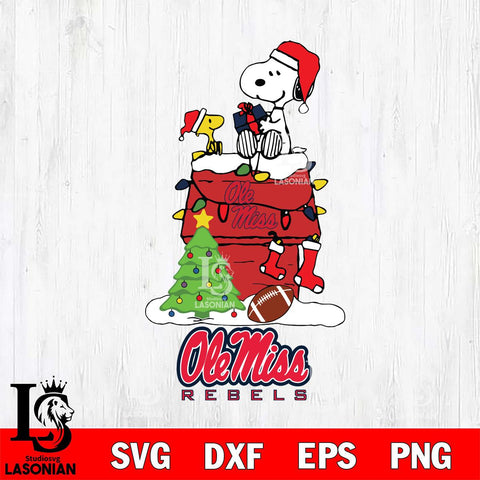 Ole Miss Rebels Snoopy Sport 11 Svg Eps Dxf Png File, Digital Download