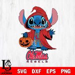 Ole Miss Rebels Stitch Horror Svg Eps Dxf Png File, NCAA svg, Digital Download, Instant Download