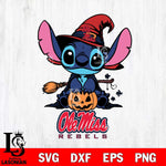 Ole Miss Rebels Stitch witch Svg Eps Dxf Png File, NCAA svg, Digital Download, Instant Download