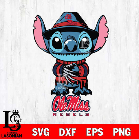 Ole Miss Rebels Stitich Freddy Krueger Svg Eps Dxf Png File, NCAA svg, Digital Download, Instant Download